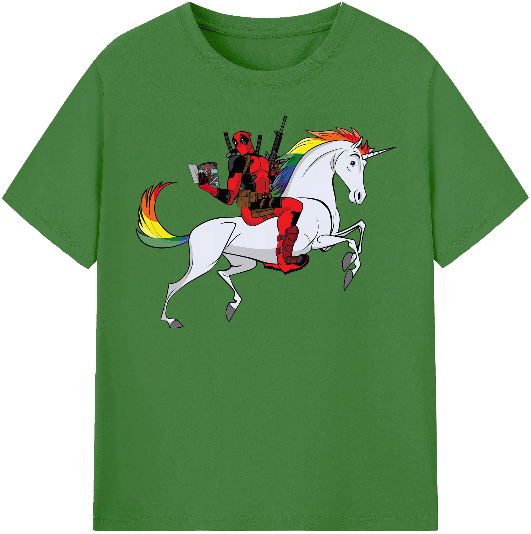 （画像用） Deadpool デッドプール レディースカジュアルプリントTシャツ（綿100％）